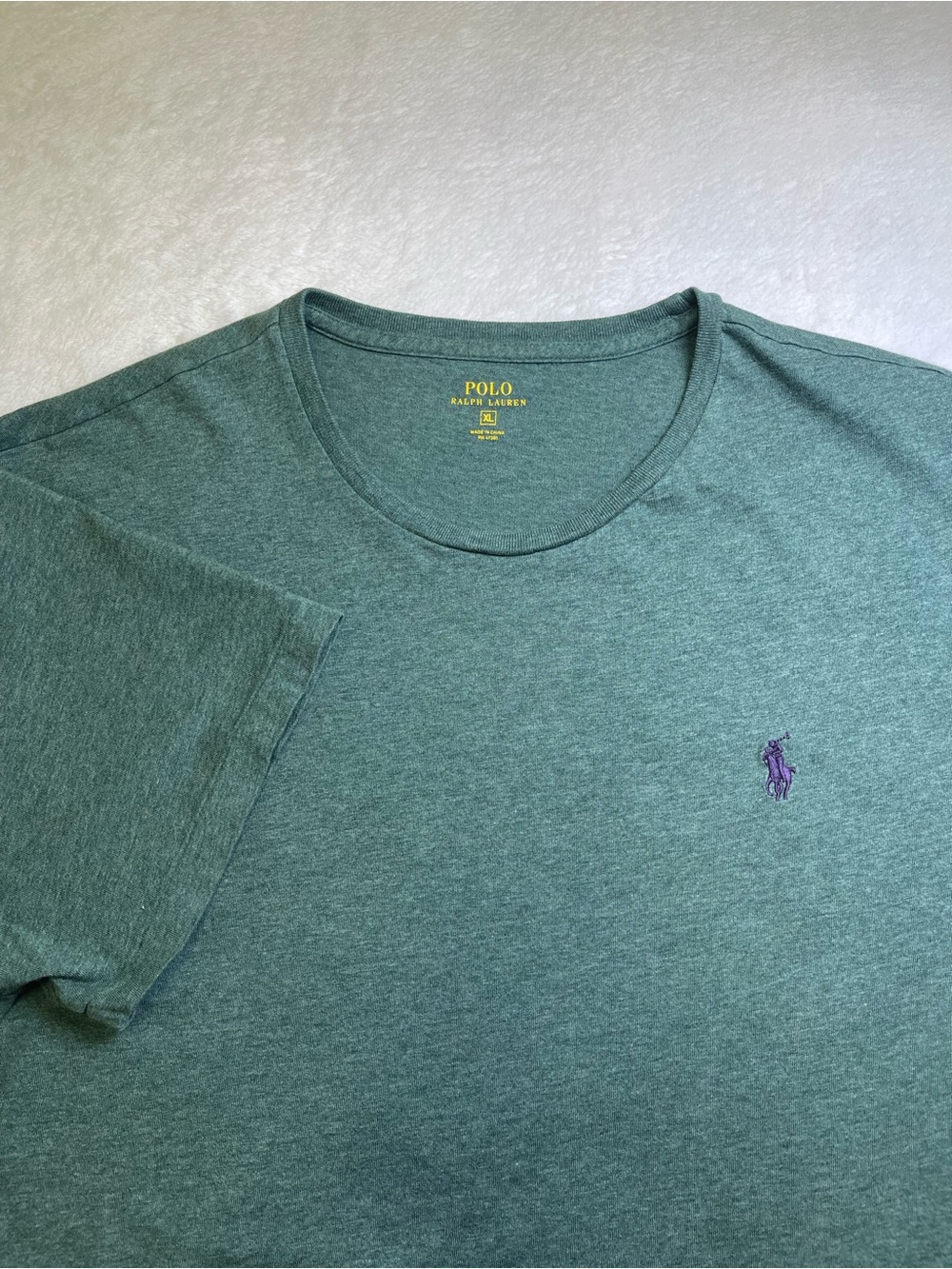 Polo Ralph Lauren Mens XL Green Heather Short Sleeve Embroidered Pony T-Shirt